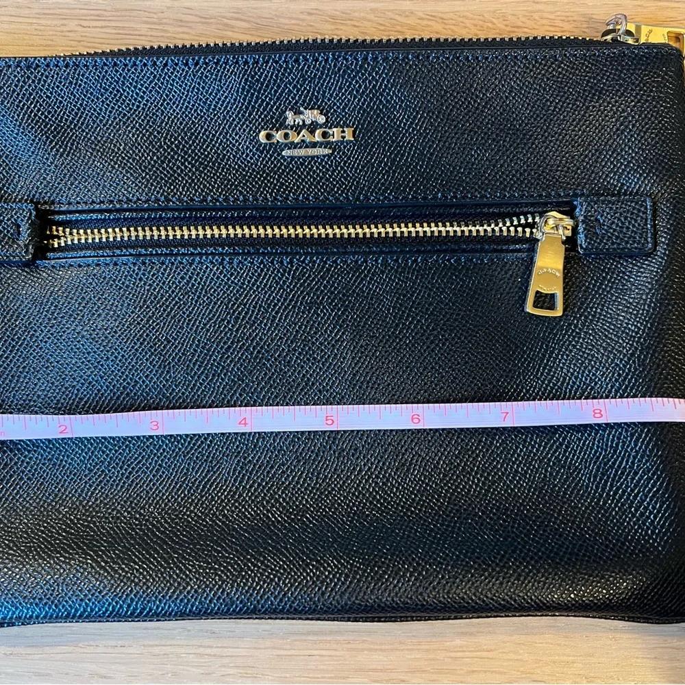 Coach Black Leather Wristlet - Picture 9 of 13
